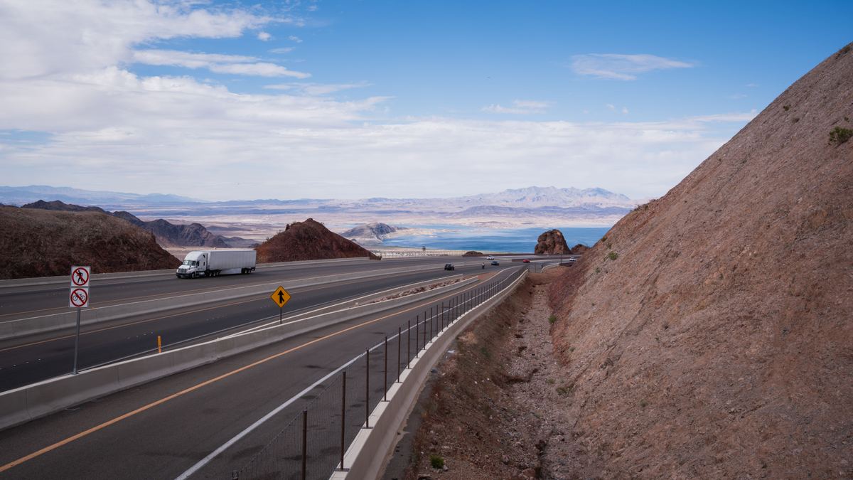Road at Hoover Dam Nevada